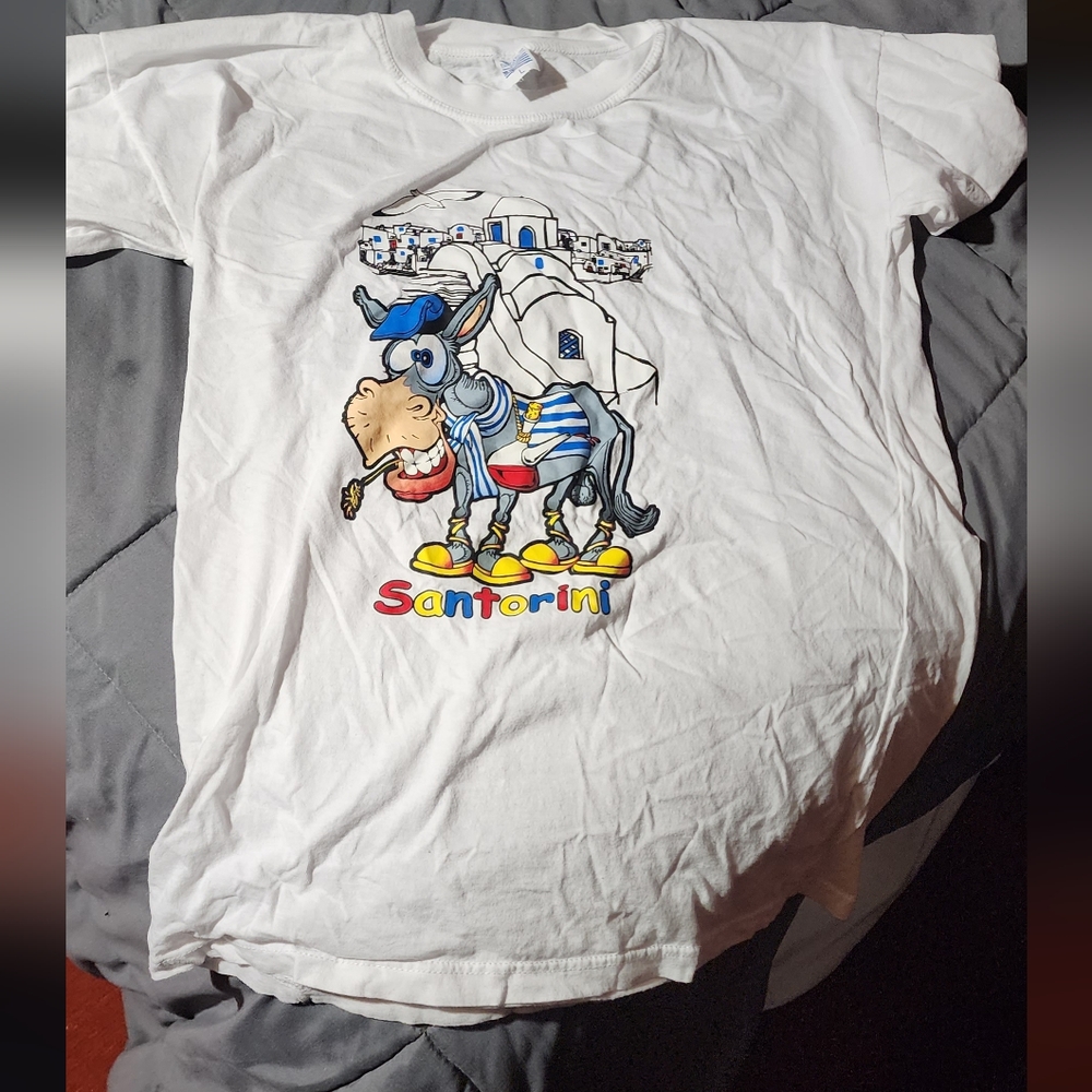 Santorini Tshirt Size Large L